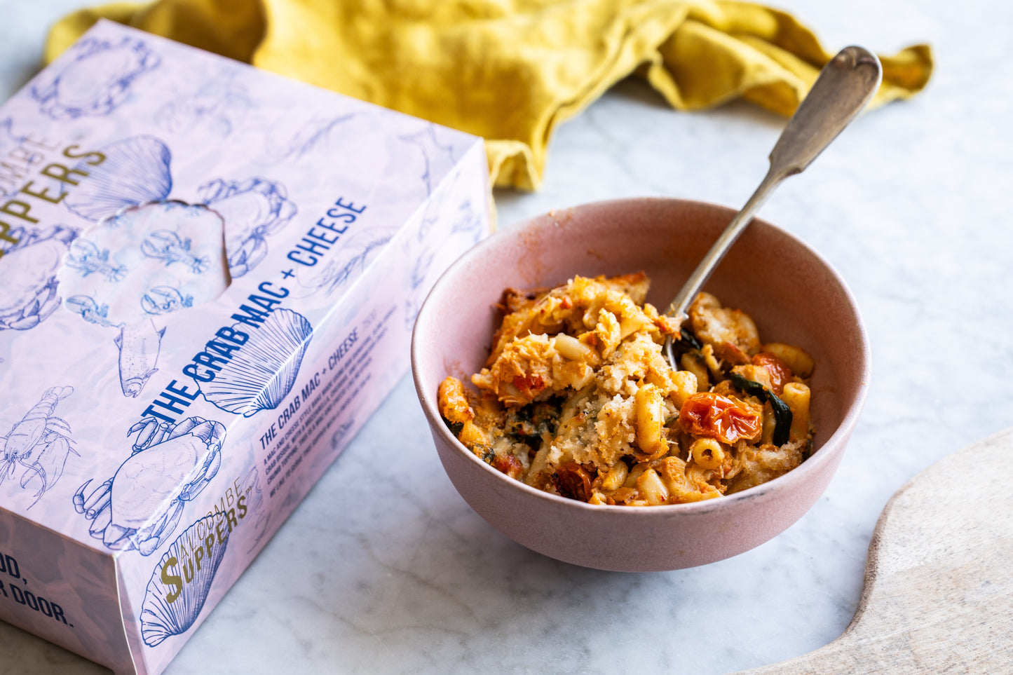 THE CRAB MAC + CHEESE