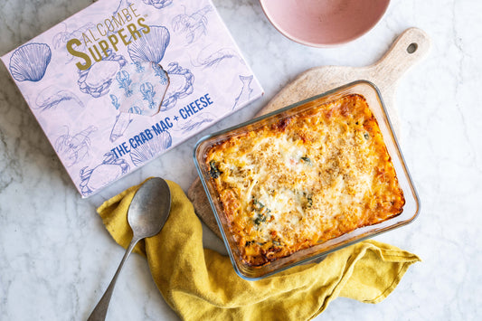 THE CRAB MAC + CHEESE